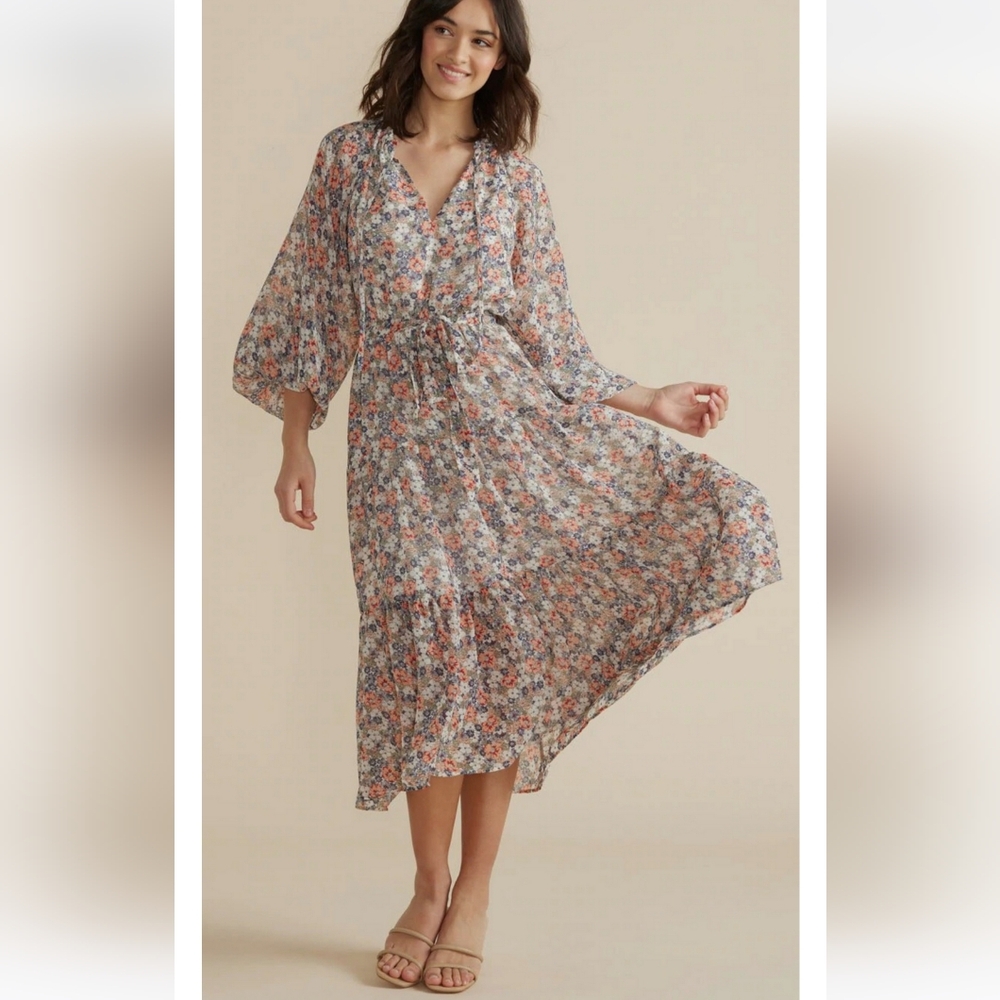 MINKPINK Floral Midi Dress - Multicolor